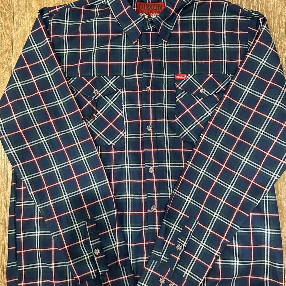 Dixxon Men's Navy Plaid Shirt